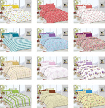 Prewashed Durable Quilted Plain Bedspread