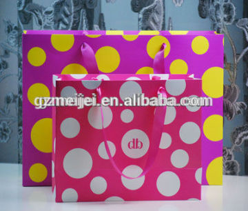 custom tinied color shopping paper bag