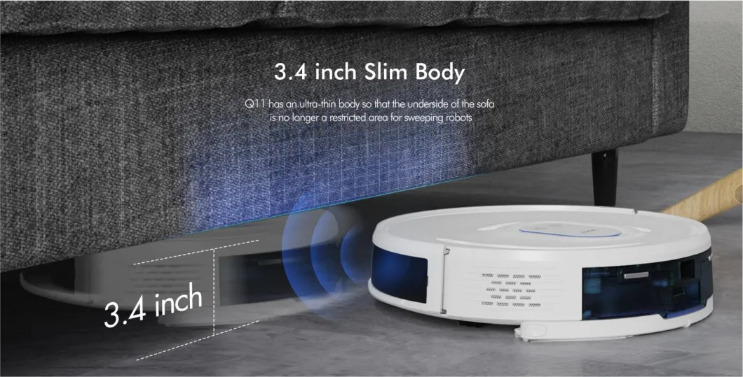 2021 New Invisible Lidar Self-Emptying Dustbin Robot Vacuum Cleaner