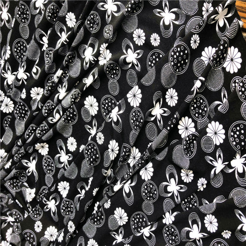 Rayon spandex OE reactive printed jersey knitting fabric