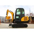 CE EPA EURO 5 เครื่องจักรที่เคลื่อนที่แบบโลก 2.5TON Excavator