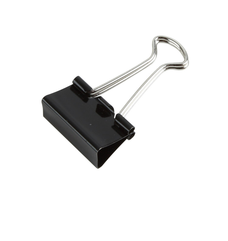 15mm small black metal double  binder clips