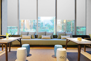 Polyester Plain Dyed Roller Blind Shade Curtains