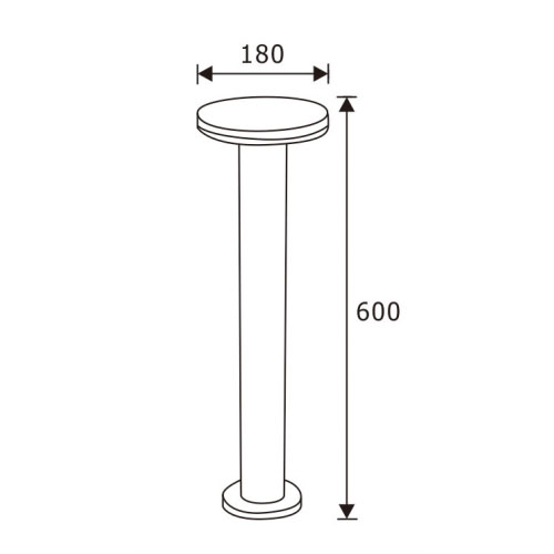 Black 12W Aluminum LED Bollard LightofBollard Light Design