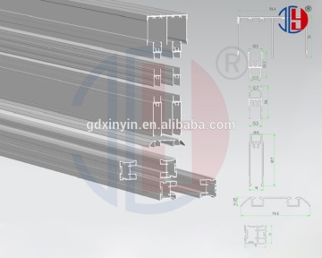 Hot interior sliding aluminium door profile system