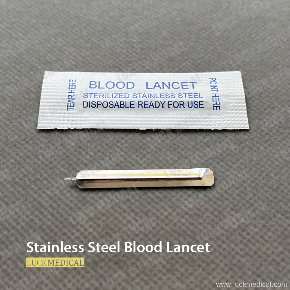 Stainless Steel Blood Lancet Blood Sugar