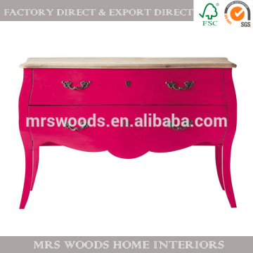 shabby chic antique cabinet buffet pink hand painted sideboard