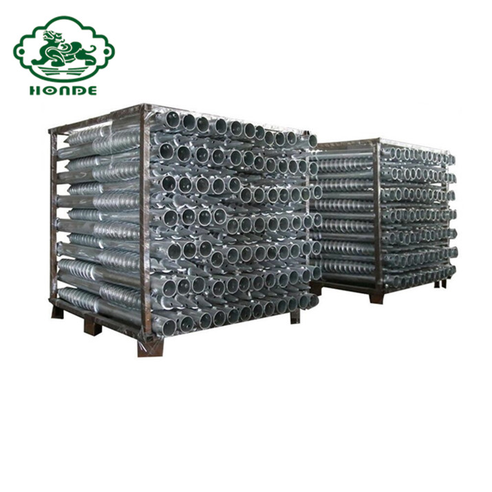 Galvanized Helical Screw Piles ადგილზე