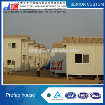 Sloping roof structure building,prefabricated construction of a house