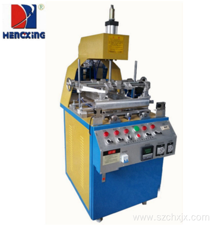 Three sides plastic tray edge folding machine