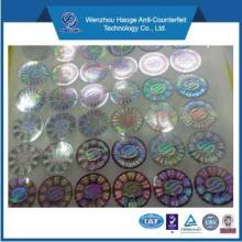 Anti-counterfeiting hologram stick labels