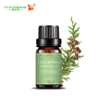 น้ำมันหอมระเหย Cedarwood เกรดบำบัดเพื่อการเจริญเติบโตของเส้นผม