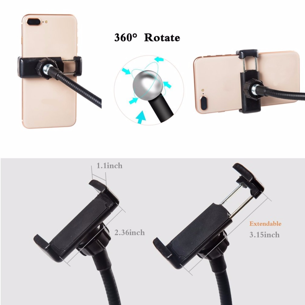 2-in-1 Cell Phone Led Camera Ring Light Tik Tok Desk Stand  For Live Stream