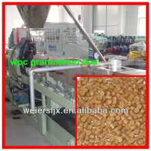 ce certificated effective wood plastic composite wpc granules making machine