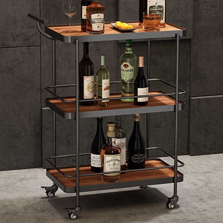 Elegant Mobile Food Cart for Hotel and Restaurant Use