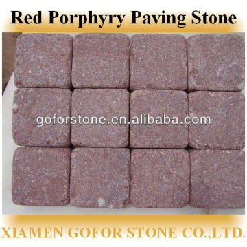 Porphyry paving stone, paving stone