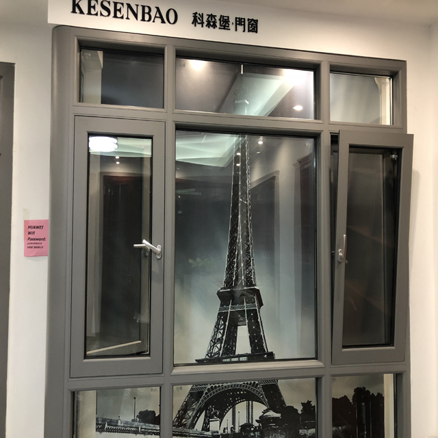 Aluminum Casement Window with Diamond Mesh