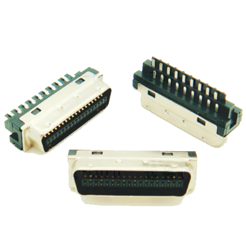 1.27mm Series 36P Cable Plug Connector Solder Molded Ribbon Type