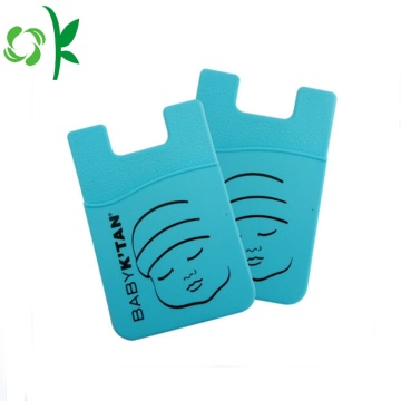 Portable 3M Sticker Silicone Smart-phone Wallet Card Holder