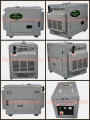 5.0-5.5 kW-tipo silenzioso-generatore Diesel