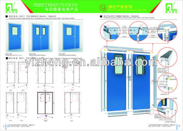 Swing door for cleanroom