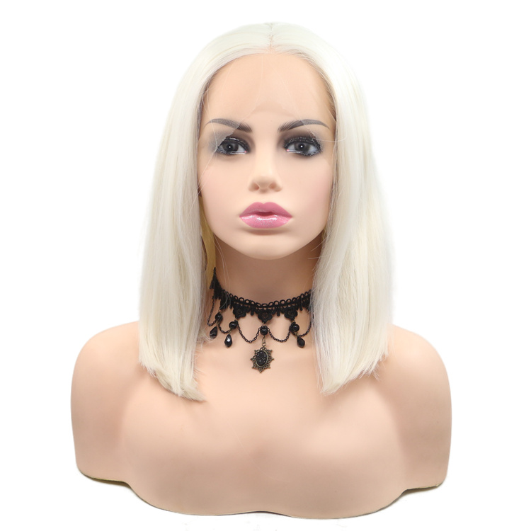 Wholseale Short Frontal Bob HD Wigs for Black Women Front Lace Hair Wigs Synthetic