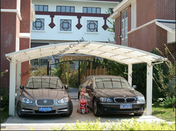 Modern carports garages with polycarbonate roof