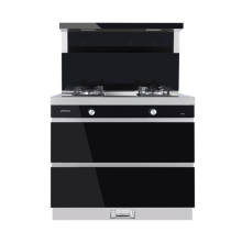 Stainless steel Double burner gas stove steam oven