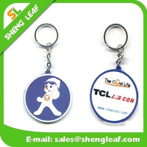 Round shape keychain key chains 3d logo