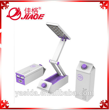 18SMD foldable rechargeable led reading table lamp with dual way