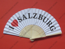 2014 craft bamboo paper hand fan