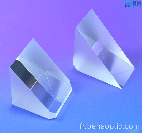 Prismes rectangulaires en silice fondue UV