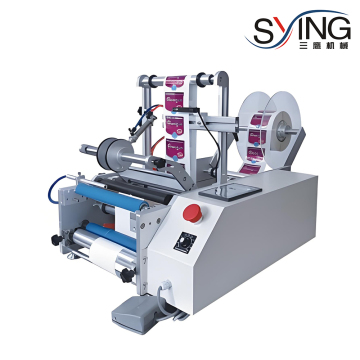 semi-automatic round bottle labeling machine