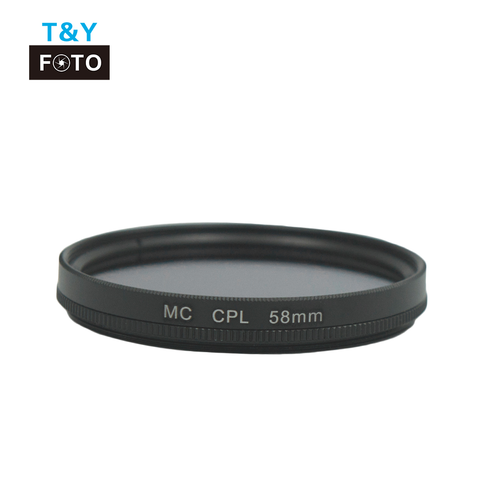 Filtro polarizador Wtianya 58mm MC CPL para filtro de lente de filtro de cámara DSLR