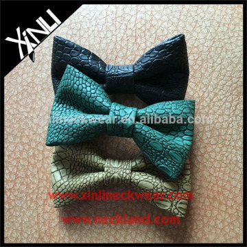 Leather Material Custom Bow Tie Man