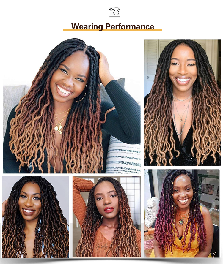 18 inch pre looped gypsy locs crochet braids hair extensions wholesale ot30 wavy gypsy river goddess locs  hair gypsy locs