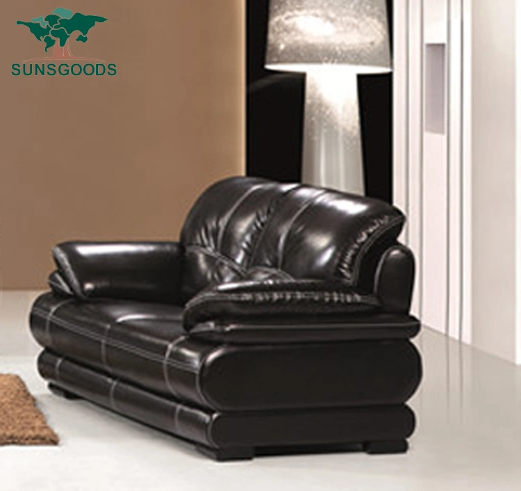 High Quality Modern Furniture Leather Chair Solid Wood Frame Single Seat Sofa