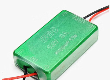 FPV 12V 3A/5V 3A BEC CNC Enclosure for RC Helicopter Model Super light micro BEC