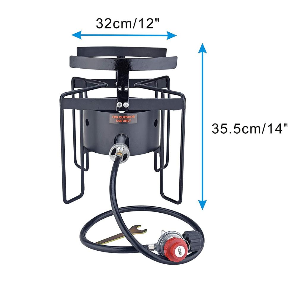 Cocina de gas propano al aire libre de alta presión al aire libre 37000BTU