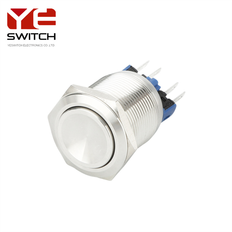 YesWitch 22mm IP67 محكمة الصمام المغطى بالضغط المعدني