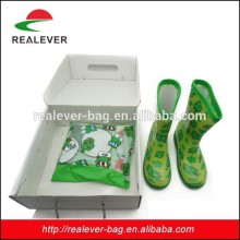 kids rain boots raincoat set,rain gear set, waterproof plastic rainwear gift set