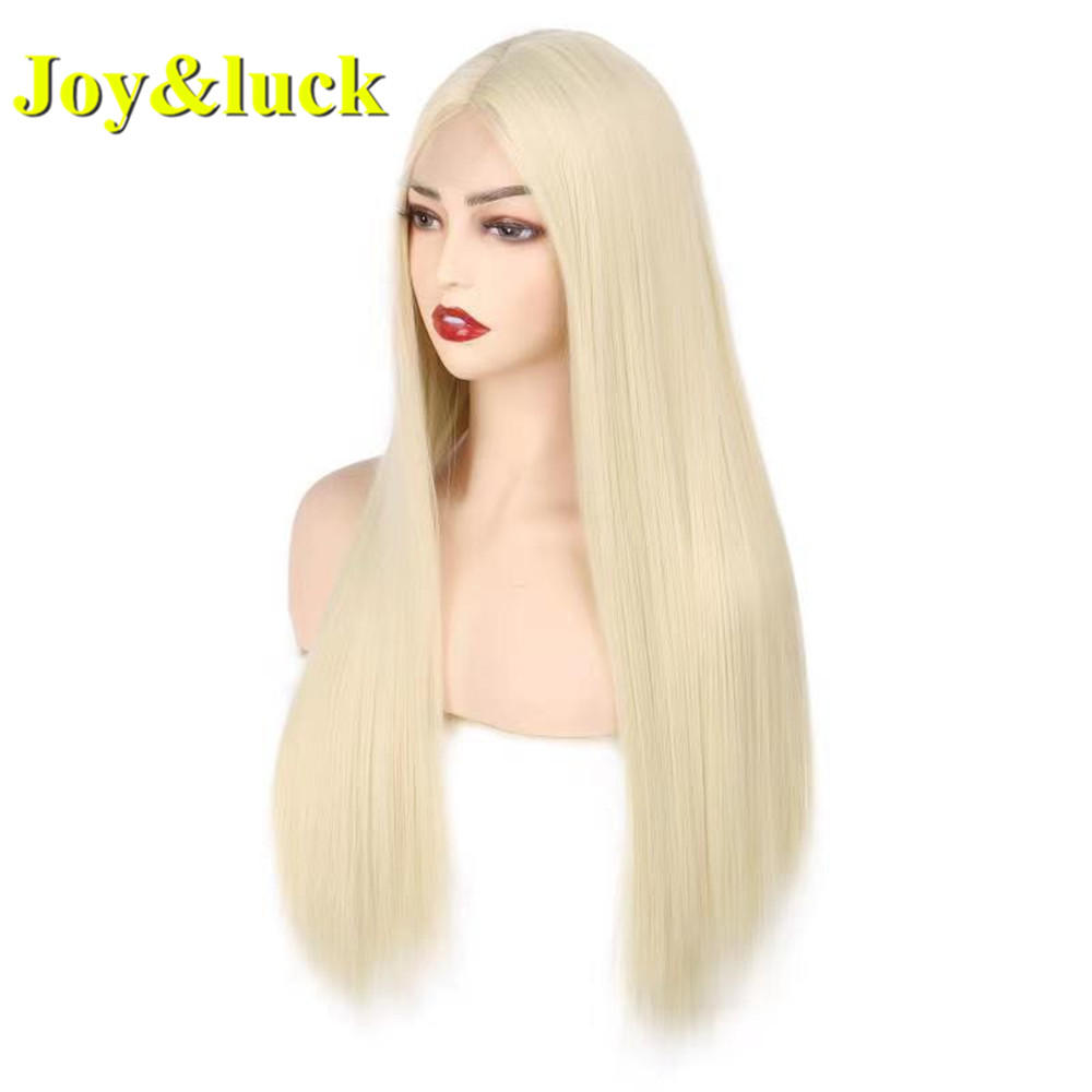 Wholesale Wig Front Lace for Women Middle Part Party Ladies Hair Middle Part Natural Water Wave Lace Front Synthetic Hair Wigs