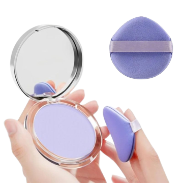 Wholesale Purple Ideal Oil Control Waterproof Soft Matte Pressed Powder Foundation