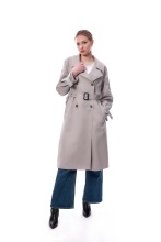 Suit collar long fashionable coat