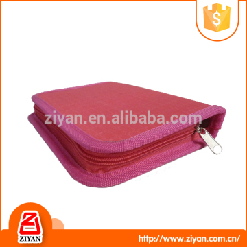 clear pvc lining red pencil cases