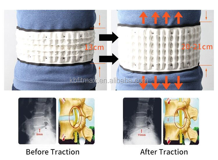 lumbar support decompression spinal air traction back belt