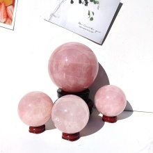 Wholesale Pink Rose Quartz Crystal Spheres for Home Decoration