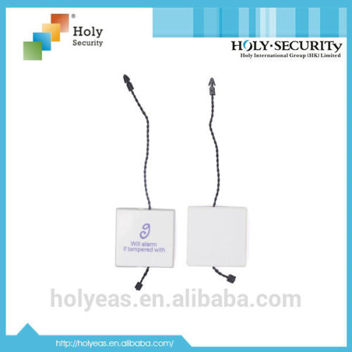 Custom security accessories clothing rf eas hang tag label with string