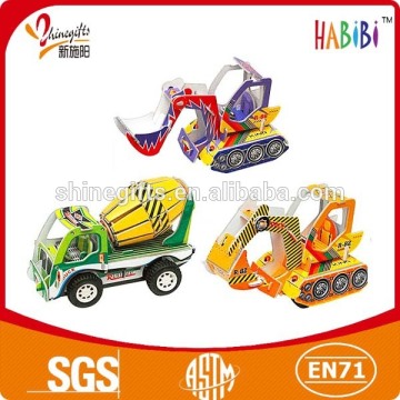 EPS foam + paper puzzle with educational