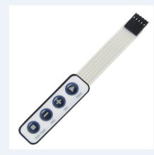 DC 12V 30mA 1X4 4 Key Membrane Switch Keyboard 65X20X0.8mm (OLY-MS-28)